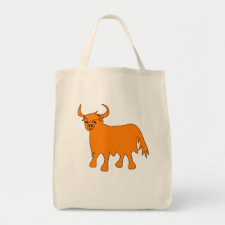 "Wee Coo" Scottish Highland Cow Design sac fourre-
