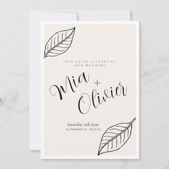 Weeding invitation  (Devant)