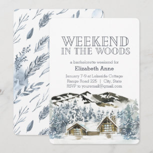 Week-end dans les bois Invitation à une fête d'h