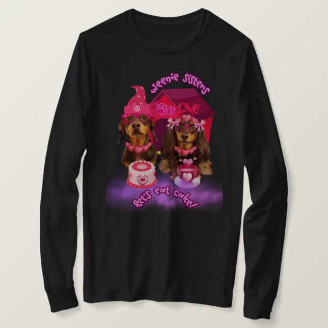Weenie Sisters Mange T-Shirt De Gâteau (Design devant)