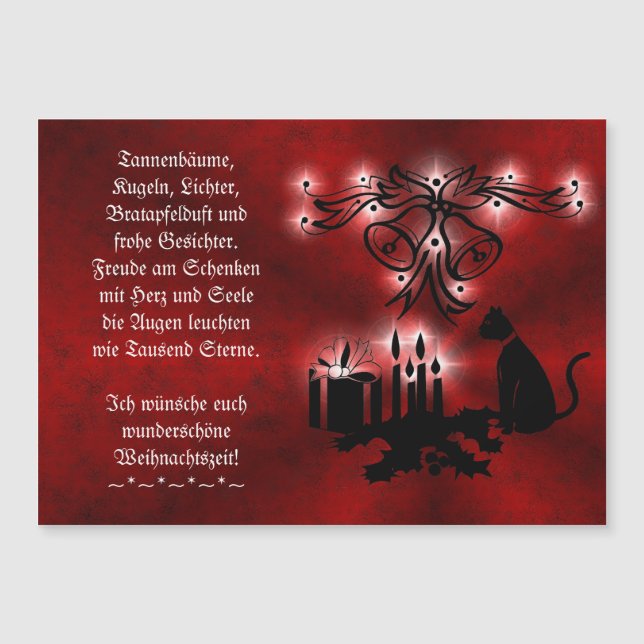 Weihnachtsgedicht Deutsch, Ajouter Votre Texte (Devant)