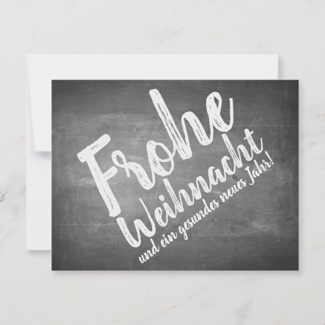 Weihnachtsgrüße auf der Kreidetafel (Devant)