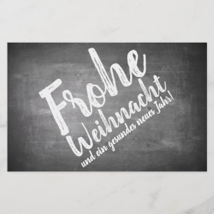 Weihnachtsgrüße auf der Kreidetafel