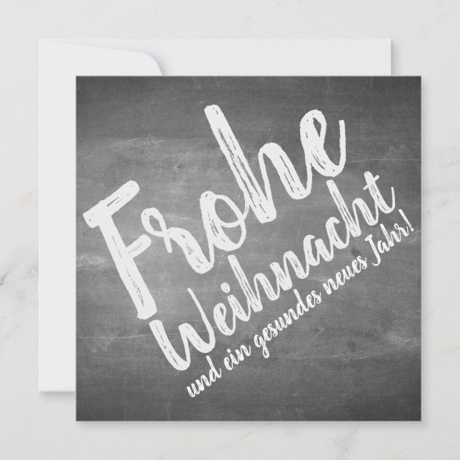 Weihnachtsgrüße auf der Kreidetafel (Devant)