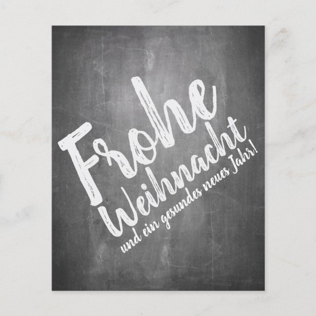 Weihnachtsgrüße auf der Kreidetafel (Devant)