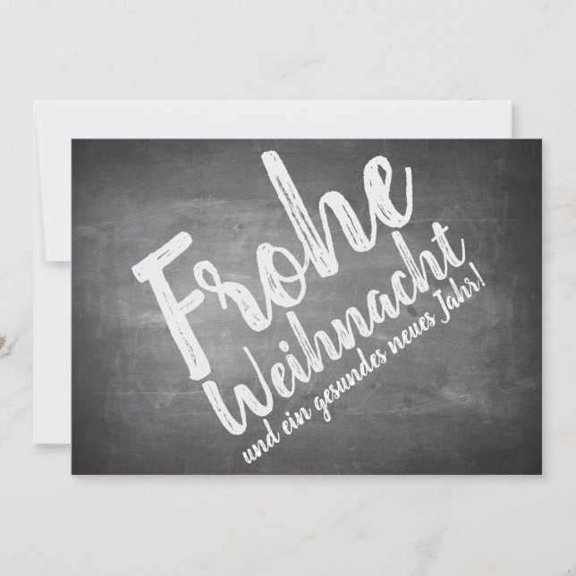 Weihnachtsgrüße auf der Kreidetafel (Devant)