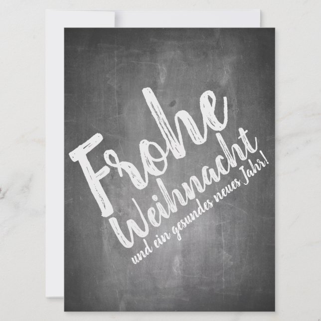 Weihnachtsgrüße auf der Kreidetafel (Devant)