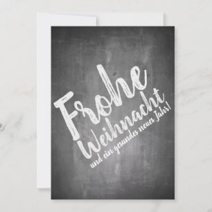 Weihnachtsgrüße auf der Kreidetafel