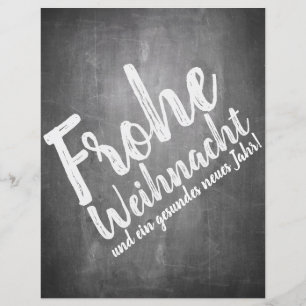 Weihnachtsgrüße auf der Kreidetafel