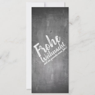 Weihnachtsgrüße auf der Kreidetafel