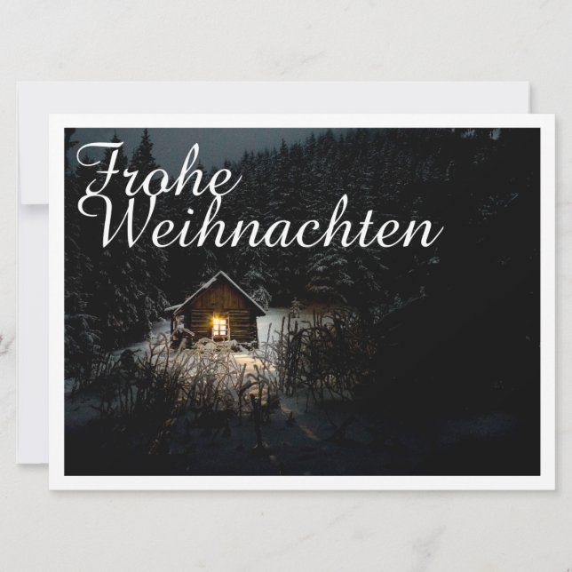 Weihnachtsgrüße mit Hexenhaus (Devant)
