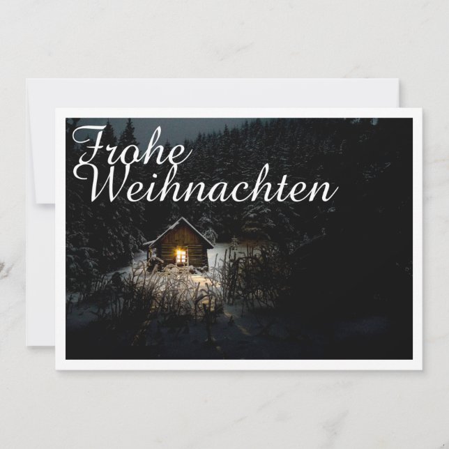 Weihnachtsgrüße mit Hexenhaus (Devant)