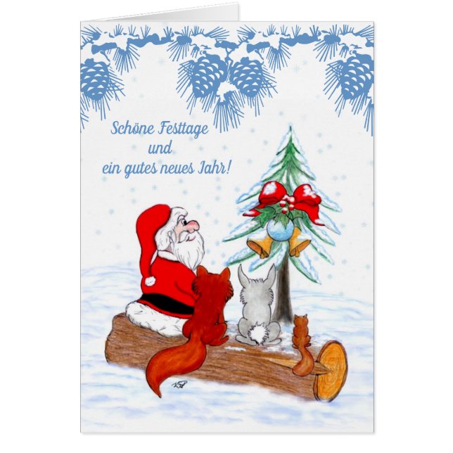Weihnachtsmann Kaninchen Fox Eichhörnchen, Deutsch (Devant)