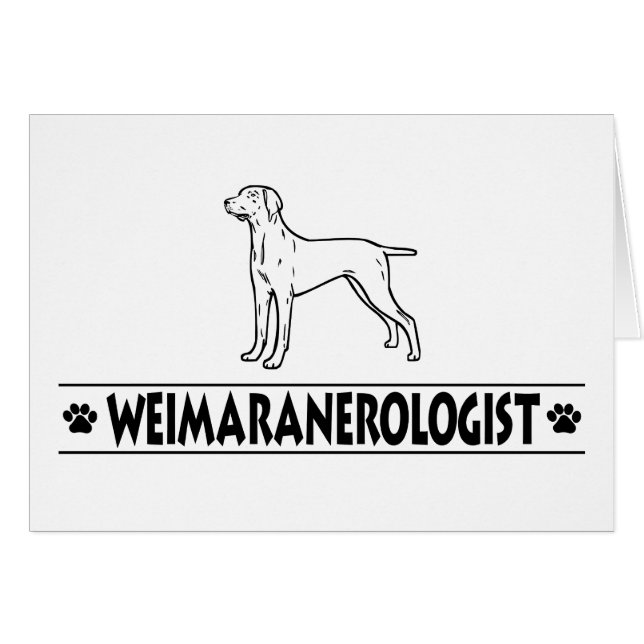 Weimaraner humoristique (Devant Horizontal)