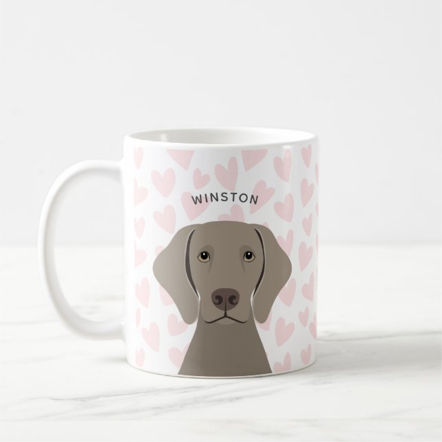 Weimaraner Mugs (Gauche)