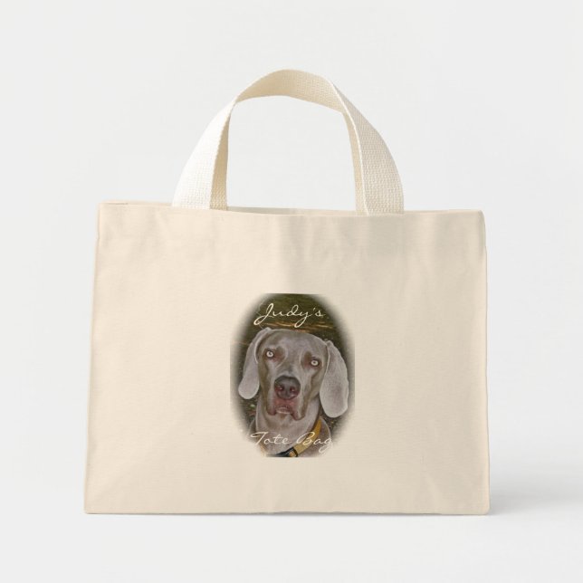 Weimaraner Portrait Sac fourre-tout pour la person (Devant)