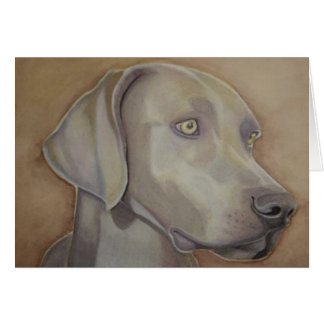 Weimeraner dans la couleur pour aquarelle