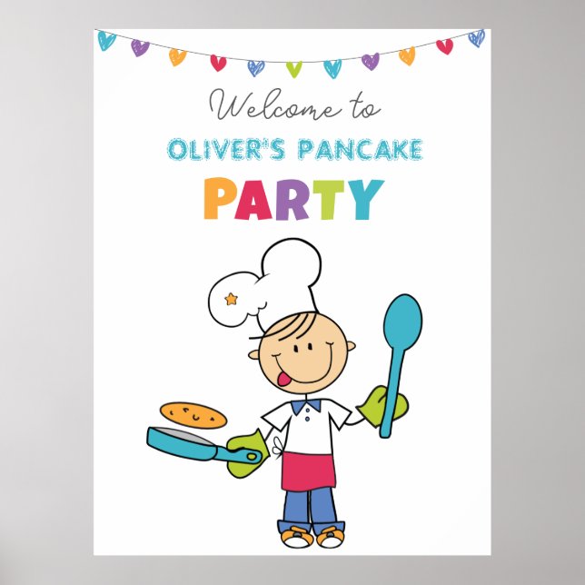 Welcome to Pancake Party Poster (Devant)