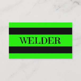 Welder Neon Green Carte de visite