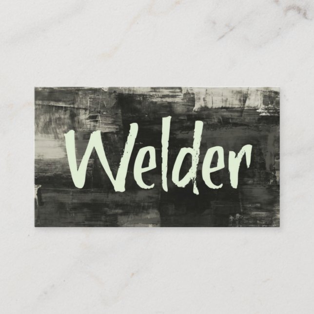 Welder Rustic Carte de visite (Devant)