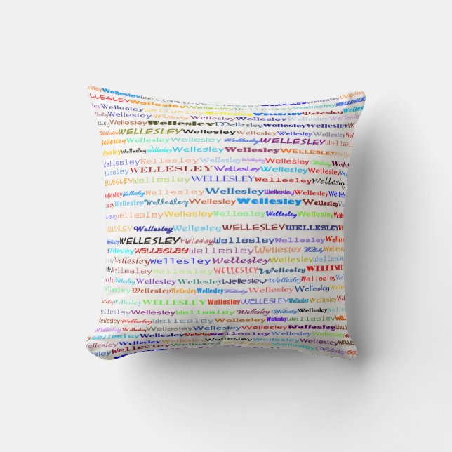 Wellesley Text Design II Lisse Oreiller (Recto)