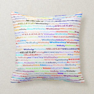 Wellesley Text Design II Lisse Oreiller