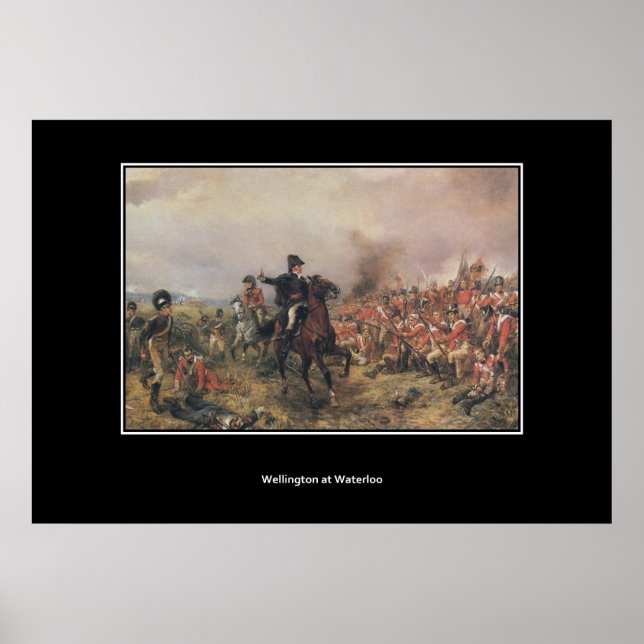 Wellington at Waterloo Vintage Poster (Devant)