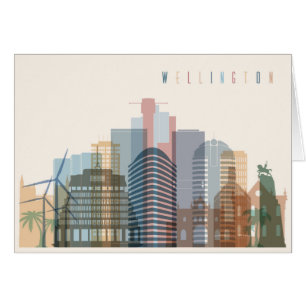 Wellington (Nouvelle-Zélande) Ville Skyline