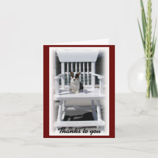 Welsh Corgi - Carte de note Merci