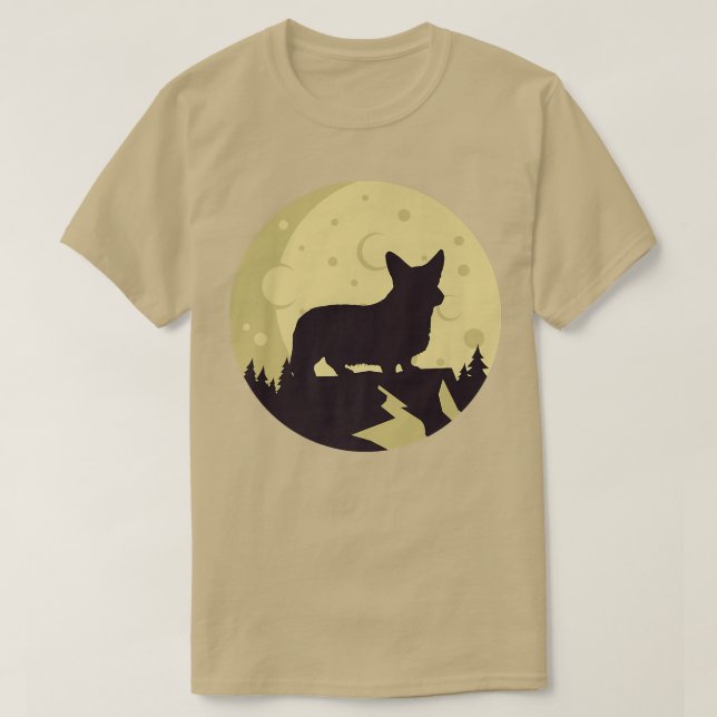 Welsh Corgi Dog Retro Premium T-Shirt Copy Co (Design devant)