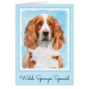 Welsh Springer Spaniel Painting - Original Dog Art