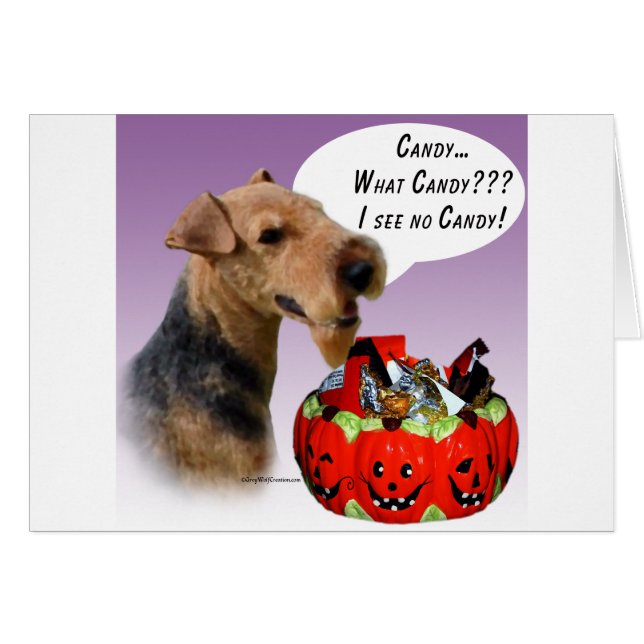 Welsh Terrier Halloween Candy (Devant horizontal)