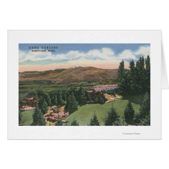 Wenatchee, Washington Vue sur les jardins omme # 2 (Devant horizontal)