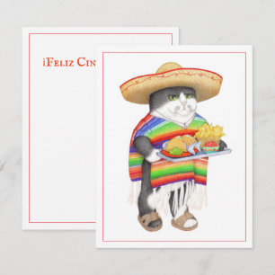 WENDELITO Cinco de Mayo 4,25x5,6 Carte Plate