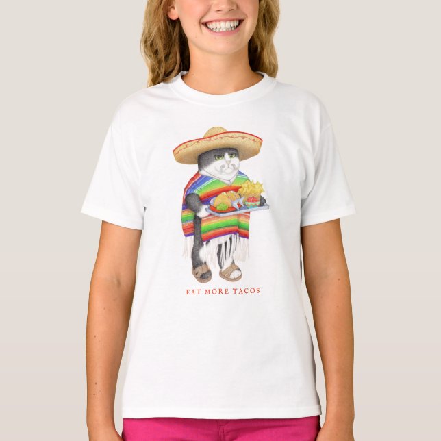 WENDELITO Mange Plus De T-Shirt Pour Enfants Tacos (Devant)
