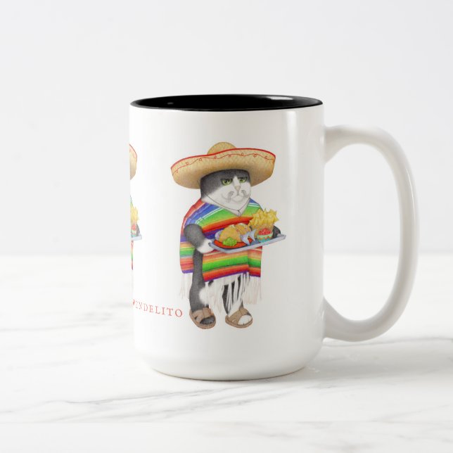 WENDELITO Tall Black Deux Tones Mug (Droit)