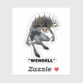 Wendigo "Wendell" Cryptid autocollant