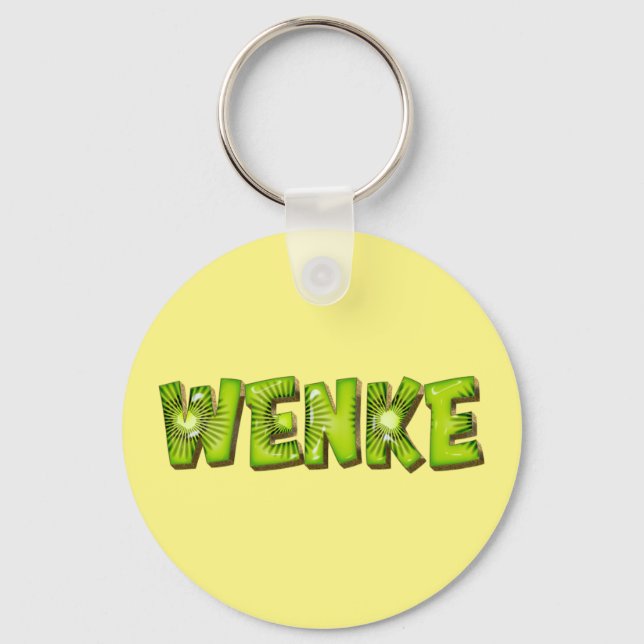 Wenke Nom Porte-clés Design Kiwi (Recto)