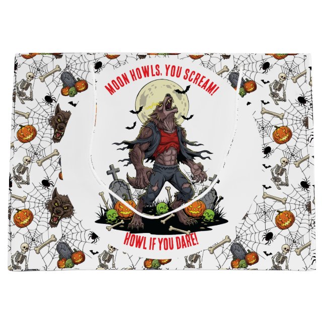 🐺 Werewolf Halloween sac cadeau 🎃 💀 (Devant)