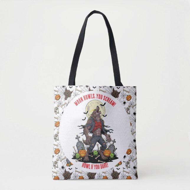 🐺 Werewolf Halloween Sac fourre-tout 🎃 💀 (Devant)