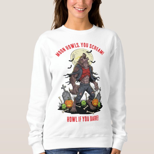 🐺 Werewolf Halloween Sweatshirt 🎃 💀 (Devant)