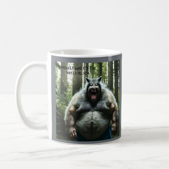 Werewolf Who Mate The Whole Village w title mug (Gauche)