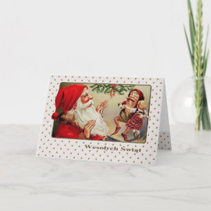 Wesołych Świąt. Carte de Noël en polonais