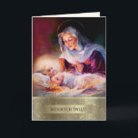 Wesolych Swiat. Carte de Noël en polonais<br><div class="desc">Wesolych Swiat. Carte de Noël aux beaux-arts personnalisable en polonais. "Madonna and Child",  Revue Vintage Illustration,  vers 1935. Cartes de correspondance et cadeaux disponibles dans la catégorie Noël & Nouvel An / Beaux-Arts de notre magasin.</div>