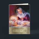 Wesolych Swiat. Carte de Noël en polonais<br><div class="desc">Wesolych Swiat. Carte de Noël aux beaux-arts personnalisable en polonais. "Madonna and Child",  Revue Vintage Illustration,  vers 1935. Cartes de correspondance et cadeaux disponibles dans la catégorie Noël & Nouvel An / Beaux-Arts de notre magasin.</div>