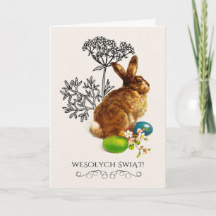 Wesołych Świąt. Carte de Pâques en polonais