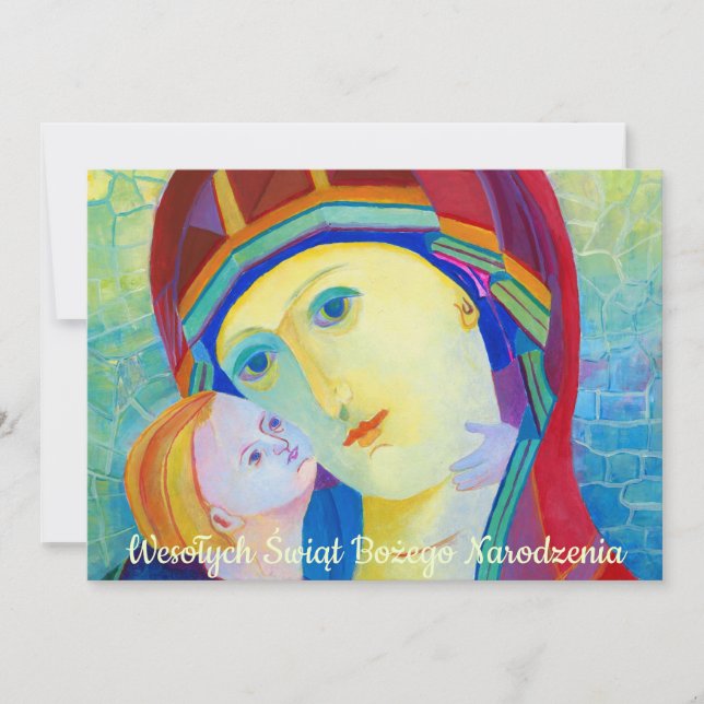 Wesołych świąt Carte religieuse de Noël en polonai (Devant)