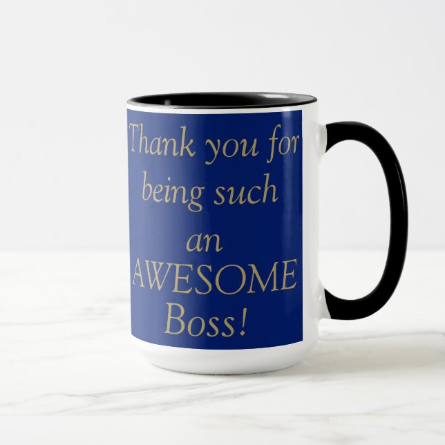 "WESOME BOSS" Boss's Day Café/Thé Mug (Droite)