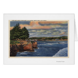 West Cliff Drive Vue sur Pier et Casino