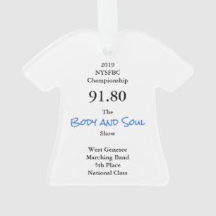 West Genesee Marching Band 2019 T-Shirt Ornament